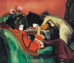 Models Waiting, 1921 Korul by Etienne Farkas