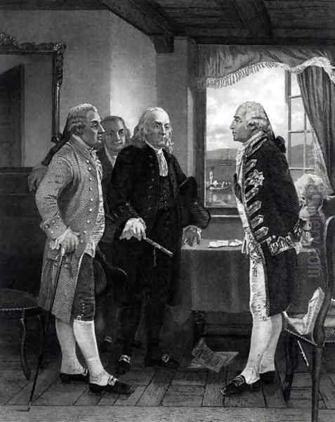 The Peace Conference on Staten Island, Interview between Lord Howe and the Committee of Congress, 11th September 1776 - view 1