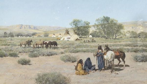 Indian Encampment - view 1