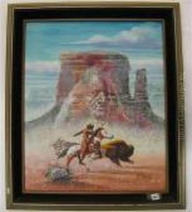 A Buffalohunt by Henry Farny