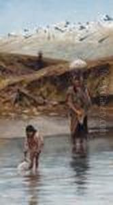 Zuni Watering Place by Henry Farny