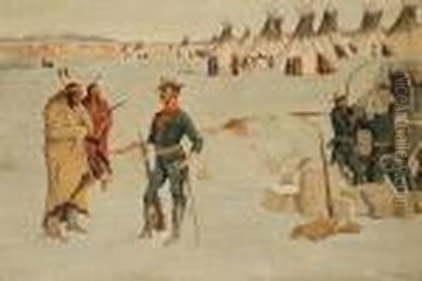 Arrival Of Provisions, General Miles's Troops - view 1