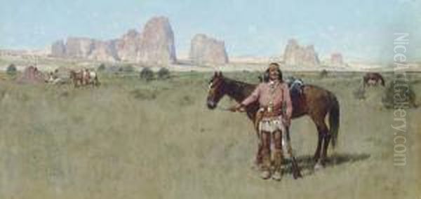 Warrior And Teepees - view 1