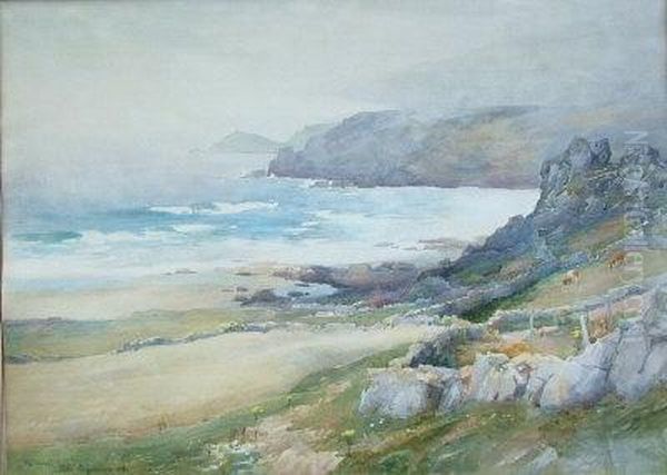 Fog Lifting From Cape Cornwall. - view 1
