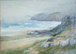 Fog Lifting From Cape Cornwall. by John Farquharson