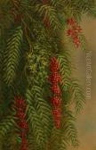 Pepper Tree Branch S L/l: Ellen B. Farr O/c 18x12 Est:$3000/4000 by Ellen Frances Farr