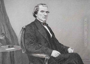 Andrew Johnson (1808-75) (detail) by Alonzo Chappel