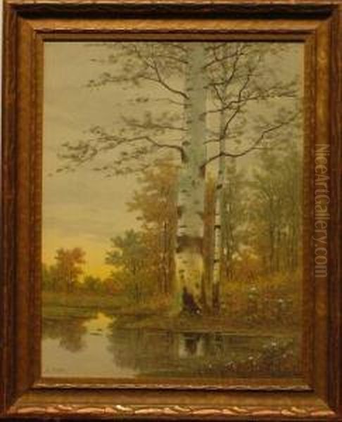 Reflecting Pond At Sunset - view 1