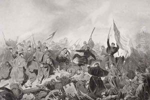 The capture of Fort Donelson, Dover, Tennessee 1862 by Alonzo Chappel