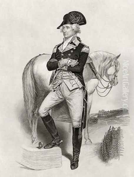 George Washington in 1775, from 'Life and Times of Washington', Volume I, 1857 - view 1