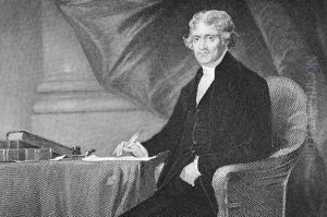 Portrait of Thomas Jefferson (1743-1826) (2) by Alonzo Chappel