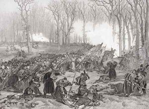 The Battle of Mill Creek, Kentucky, 1862 by Alonzo Chappel