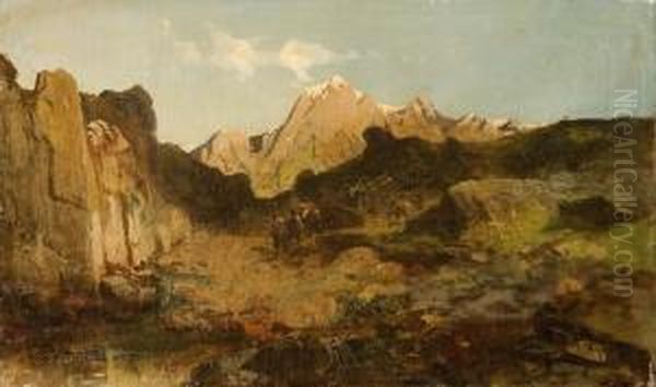 Personaggi In Un Sentiero Montano - view 1