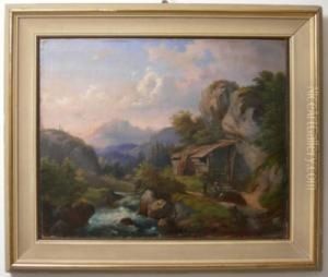 ''paesaggio Alpestre'' by Gaetano Fasanotti