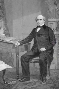 Portrait of Salmon Portland Chase (1808-73) by Alonzo Chappel