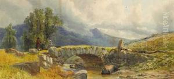 Landscape With Figures By A Bridge - view 1