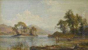 A View Of Fishermen On Lough Gill, Near Sligo, Ireland