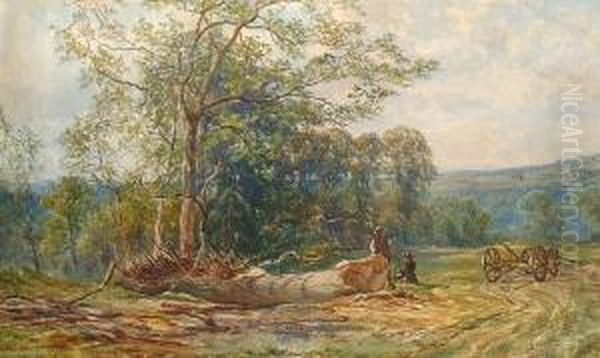 'felling Oaks, Colney Hatch' And Inscribed 'john Faulkner...' (lower Left) - view 1