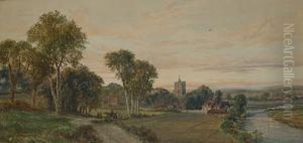 The River Colne At Cowley Near Uxbridge. - view 1