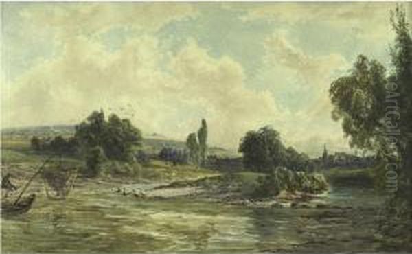 On The River Near Greuznach - view 1