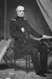Portrait of Henry Wager Halleck (1815-72) by Alonzo Chappel