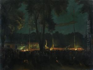 Christliche Volksfestszene by Amandus Faure