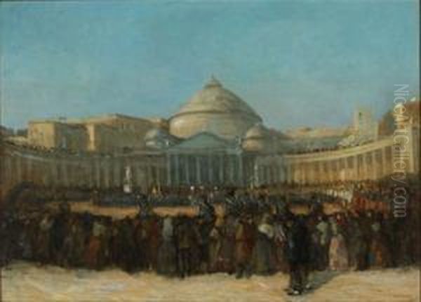 Napoleon And His Troops In Front Of The Pantheon - view 1