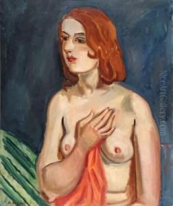 Femme Rousse Aux Seins Nus