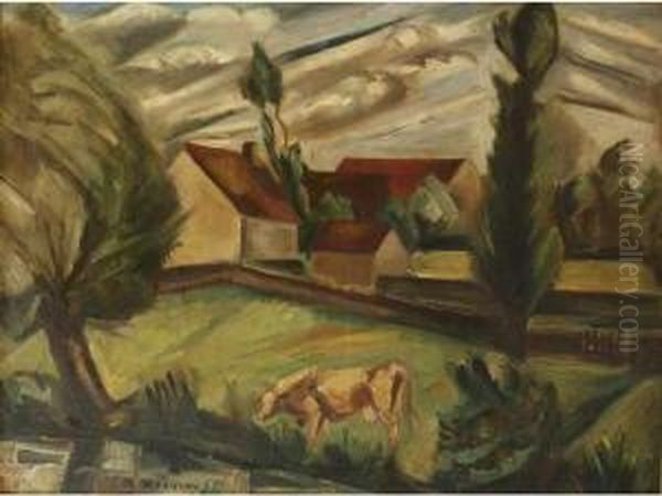 Paysage Avec Vaches. - view 1