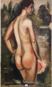 Nu Dans Un Paysage by Andre Favory
