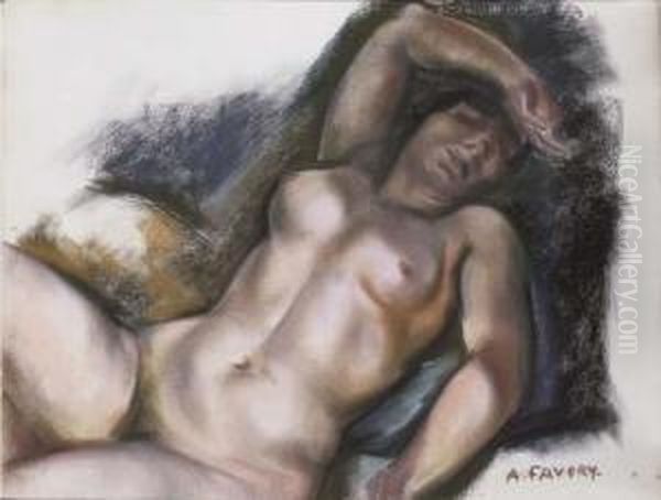 A Reclining Female Nude - view 1