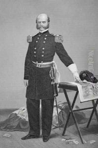 Portrait of Major General Ambrose Everett Burnside (1824-81) by Alonzo Chappel