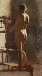 Studio Di Nudo Femminile by Giacomo Favretto