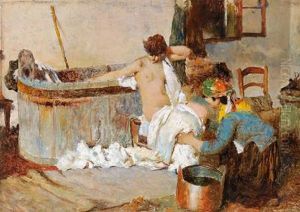 Nach Dem Bade by Giacomo Favretto