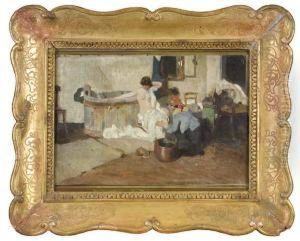 Dopo Il Bagno by Giacomo Favretto