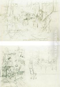Trentasei Pagine, Parte Di Un
Album Di Schizzi Di Soggetti Di Vita Con Varie Didascalie Autografe Trentasei Pagine, Parte Di Un
Album Di Schizzi Di Soggetti Di Vita Con Varie Didascalie Autografe