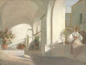 Kortile I Sorento by Thomas Fearnley