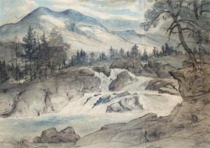 Labrofossen (the Labro Falls) by Thomas Fearnley