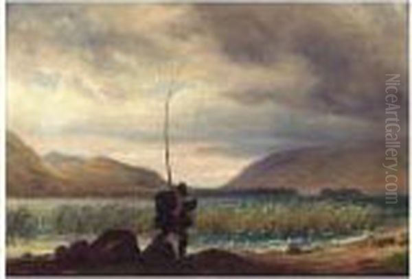 Fiskeren Ved Derwent Water (fisherman By Derwent Water) - view 1