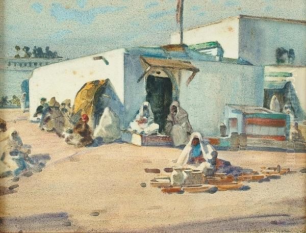 North African Street Scene - view 1