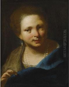 Lady With Pearls by Domenico Maggiotto