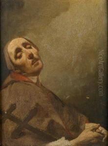 A Monk In Meditation by Domenico Maggiotto
