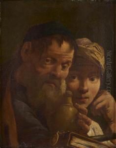 Le Maitre Et Son Eleve by Domenico Maggiotto