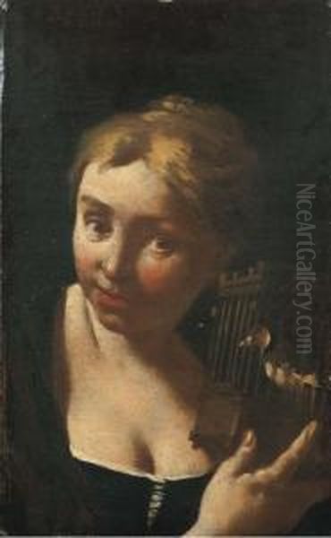 Fanciulla Con Cardellino In Gabbia - view 1