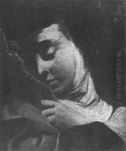Saint Theresa Contemplating The Cross