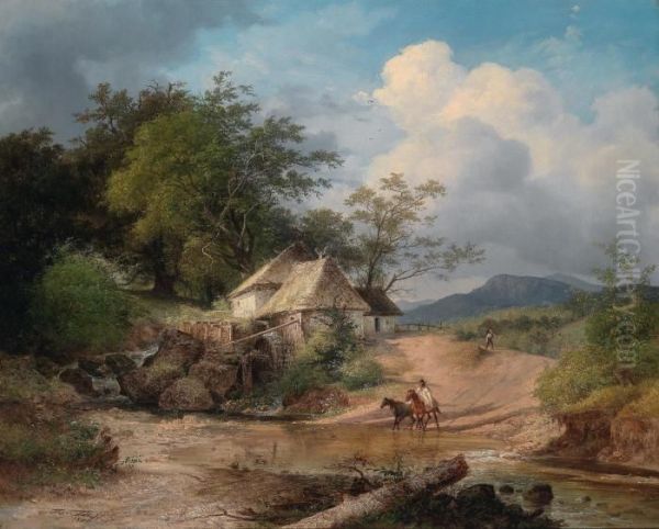 Paesaggio Con Casa Colonica E Figure Accessorie - view 1