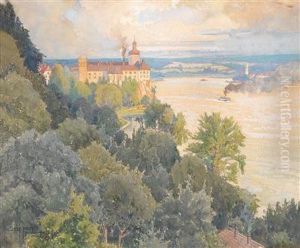Blick Auf Persenbeug by Gustav Feith