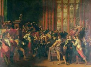 Charles I (1600-49) Demanding the Five Members in the House of Commons in 1642 by John Singleton Copley