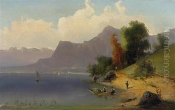 Blick Auf Den Brienzer See. 1885. - view 1