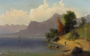 Blick Auf Den Brienzer See. 1885.
